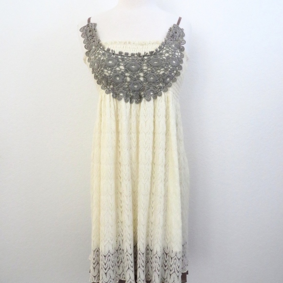 Dresses & Skirts - Bib Front Lace Tank Dress